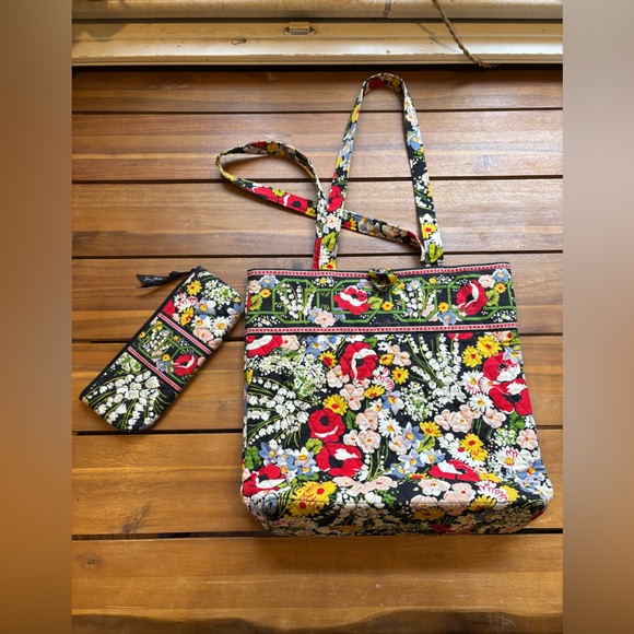 Vera Bradley Handbags - Vera Bradley Tote Bag and Pencil Bag Pair